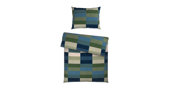 BETTWÄSCHE CUBY Satin 140/200 cm  - Petrol, KONVENTIONELL, Textil (140/200cm) - Novel