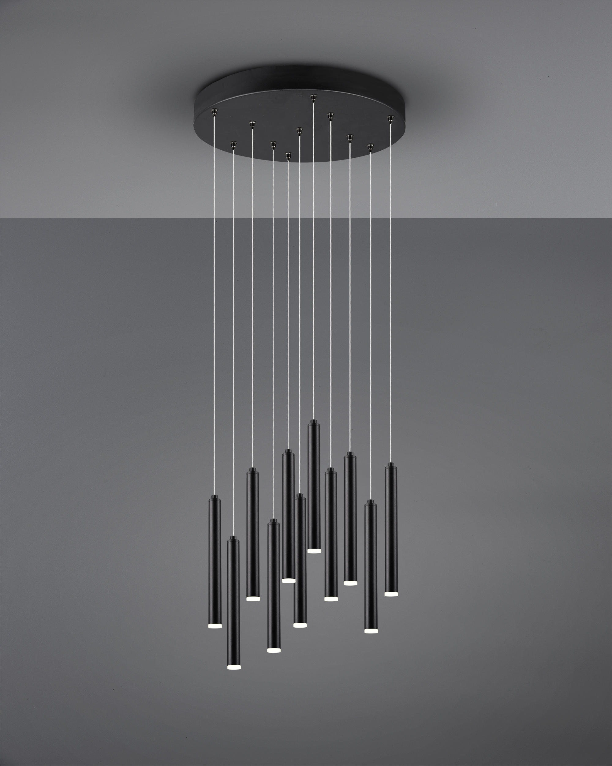 ZÁVĚSNÉ LED SVÍTIDLO, 40/150 cm  - černá, Trend, kov (40/150cm)