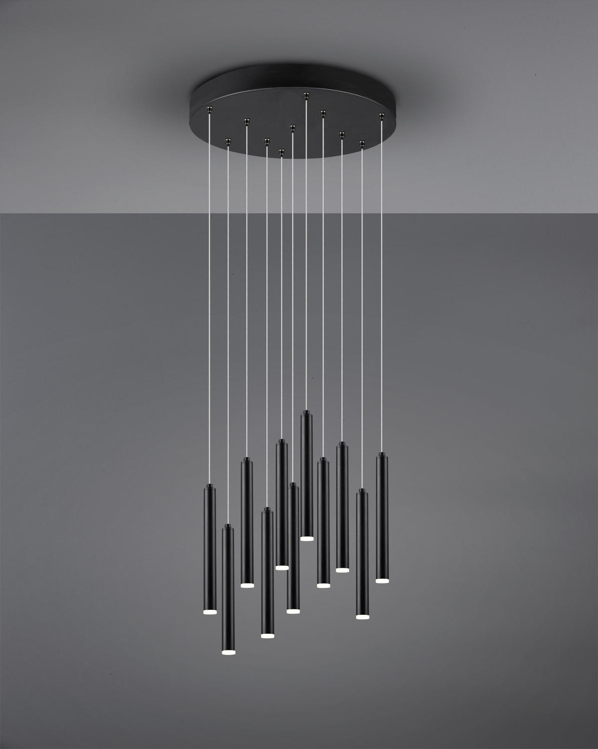 ZÁVĚSNÉ LED SVÍTIDLO, 40/150 cm  - černá, Trend, kov (40/150cm)