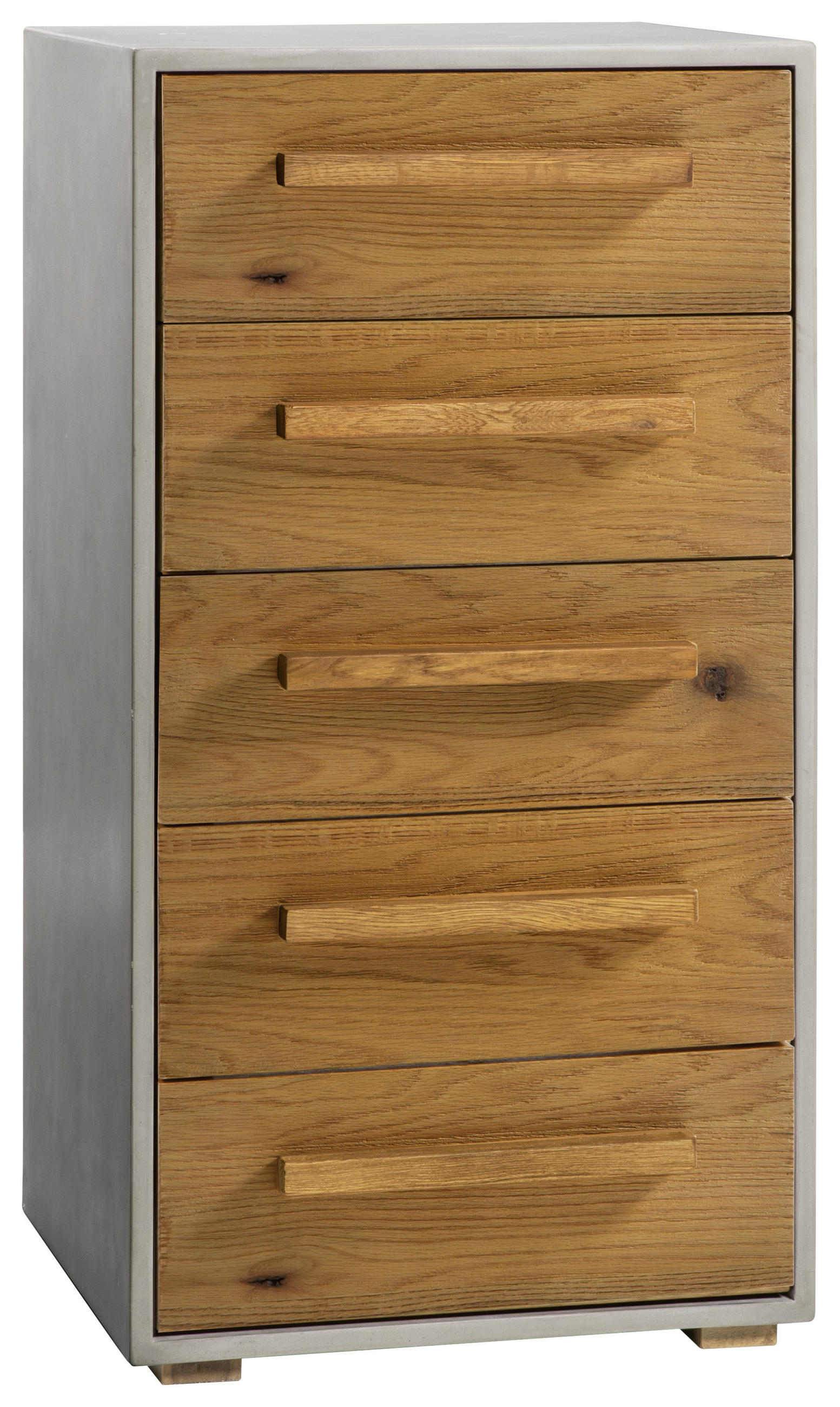 KOMMODE  in 50/97/49 cm  - Eichefarben/Grau, KONVENTIONELL, Holz/Holzwerkstoff (50/97/49cm) - Hasena
