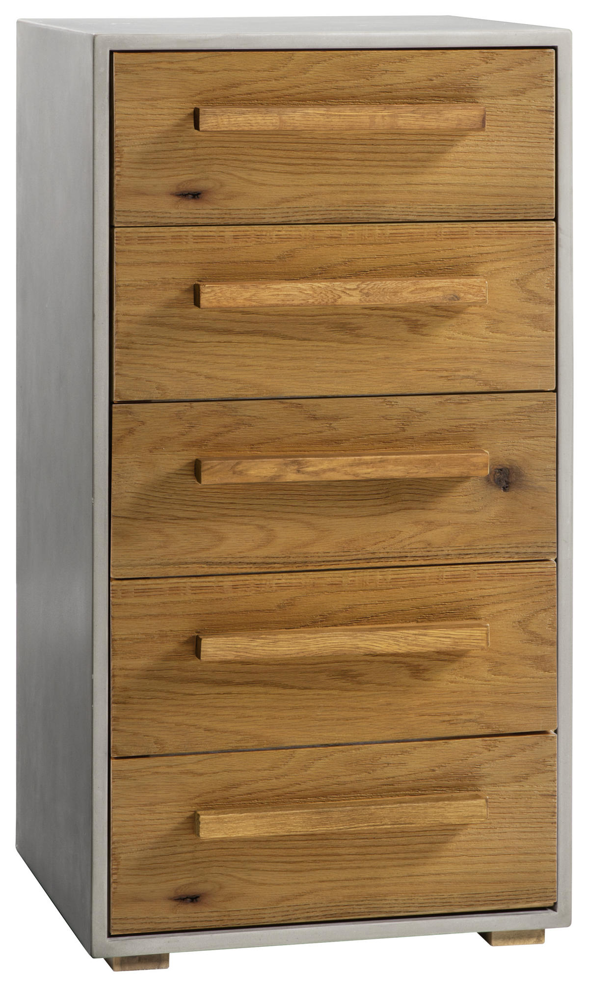 KOMMODE  in 50/97/49 cm  - Eichefarben/Grau, KONVENTIONELL, Holz/Holzwerkstoff (50/97/49cm) - Hasena