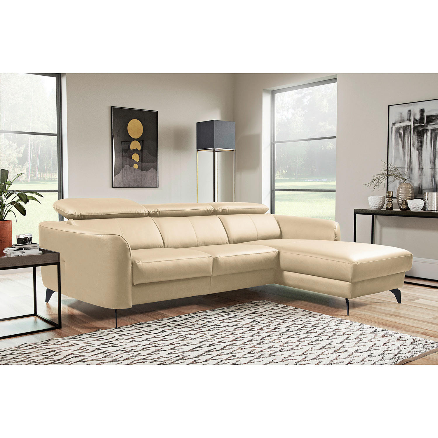 Livetastic Ecksofa Beige 261x183 cm