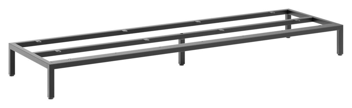 FUßGESTELL - Schwarz, Basics, Metall (134,6/13/39,5cm)