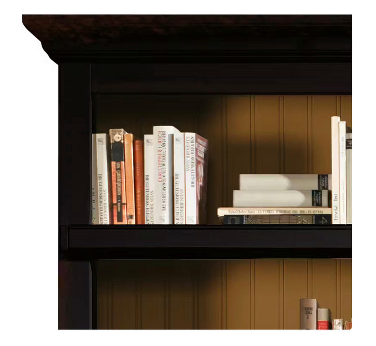 WOHNWAND UrbanClass 3-teilig  in Schwarz  311/238,5/52-46,5 cm  - Schwarz/Bronzefarben, LIFESTYLE, Holz/Metall (311/238,5/52-46,5cm) - Livetastic