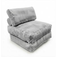 SCHLAFSESSEL Cord Grau Rückenkissen  - Grau, KONVENTIONELL, Textil (85/80/85cm) - Xora