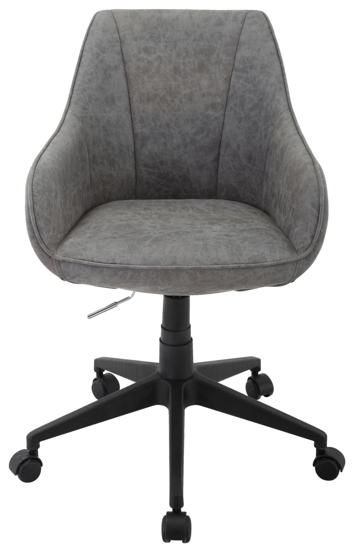 Scaun Birou, microfibră, gri - negru/gri, Konventionell, plastic/metal (56/79-87/61cm) - Landscape