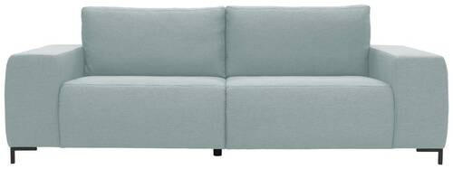 BIGSOFA Webstoff Blau  - Blau/Schwarz, Design, Textil/Metall (242/88/88cm) - LOOKS by W.Joop