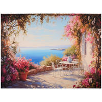 LEINWANDBILD Strand & Meer 135/100 cm  - Multicolor, Basics, Holz/Papier (135/100cm) - Euroart