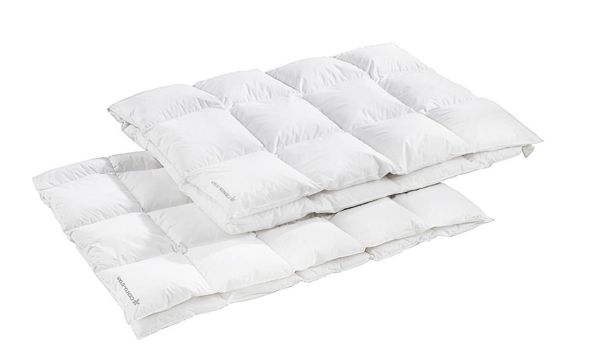 DAUNENDECKE   135/200 cm   - Weiß, Design, Textil (135/200cm) - Centa-Star