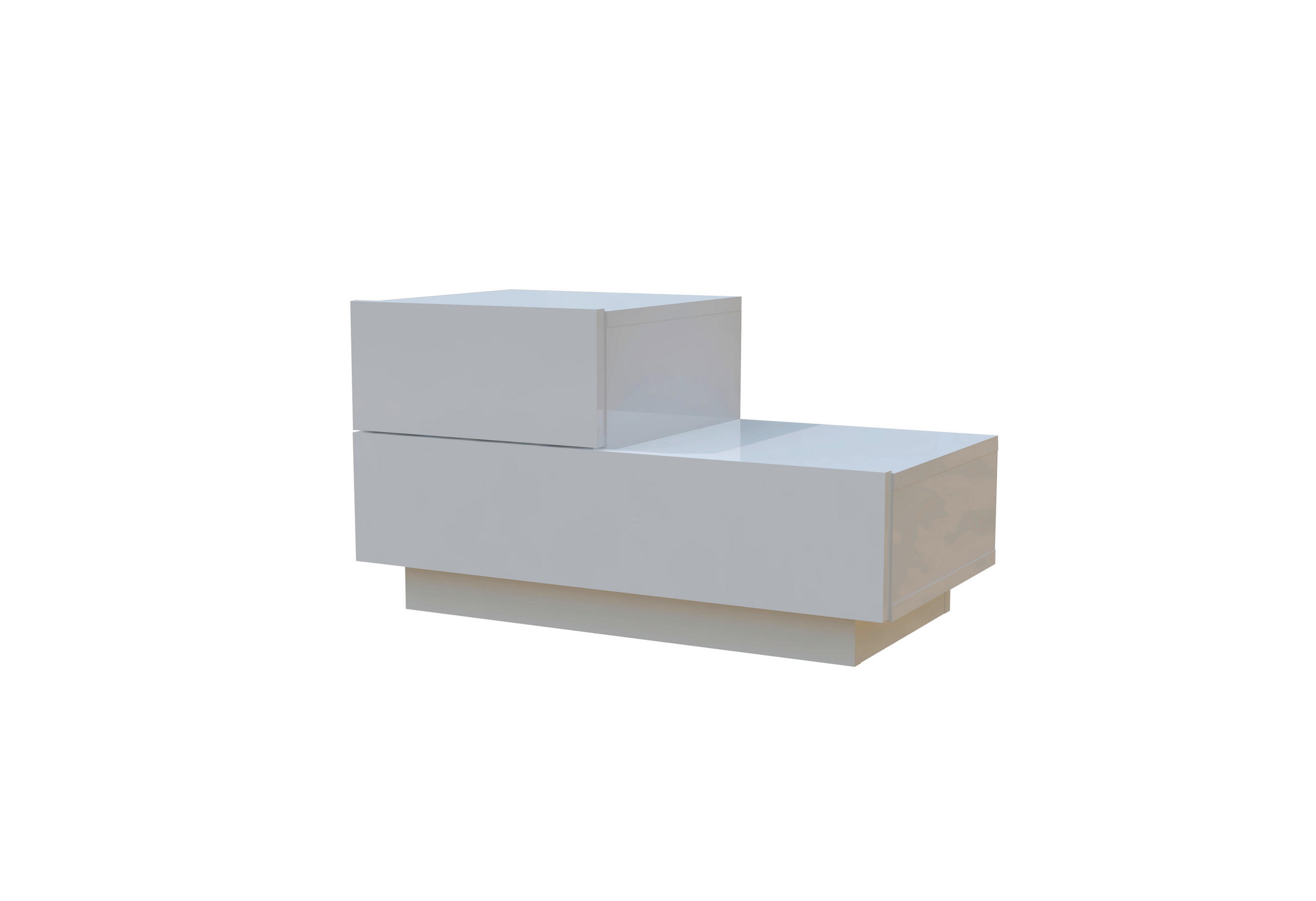 Livetastic Nachttisch Kayra Kmd002 Nachttisch Weiß 70x39x30 cm