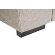 ECKSOFA Greige Struktur  - Greige/Schwarz, Design, Kunststoff/Textil (205/284cm) - Xora