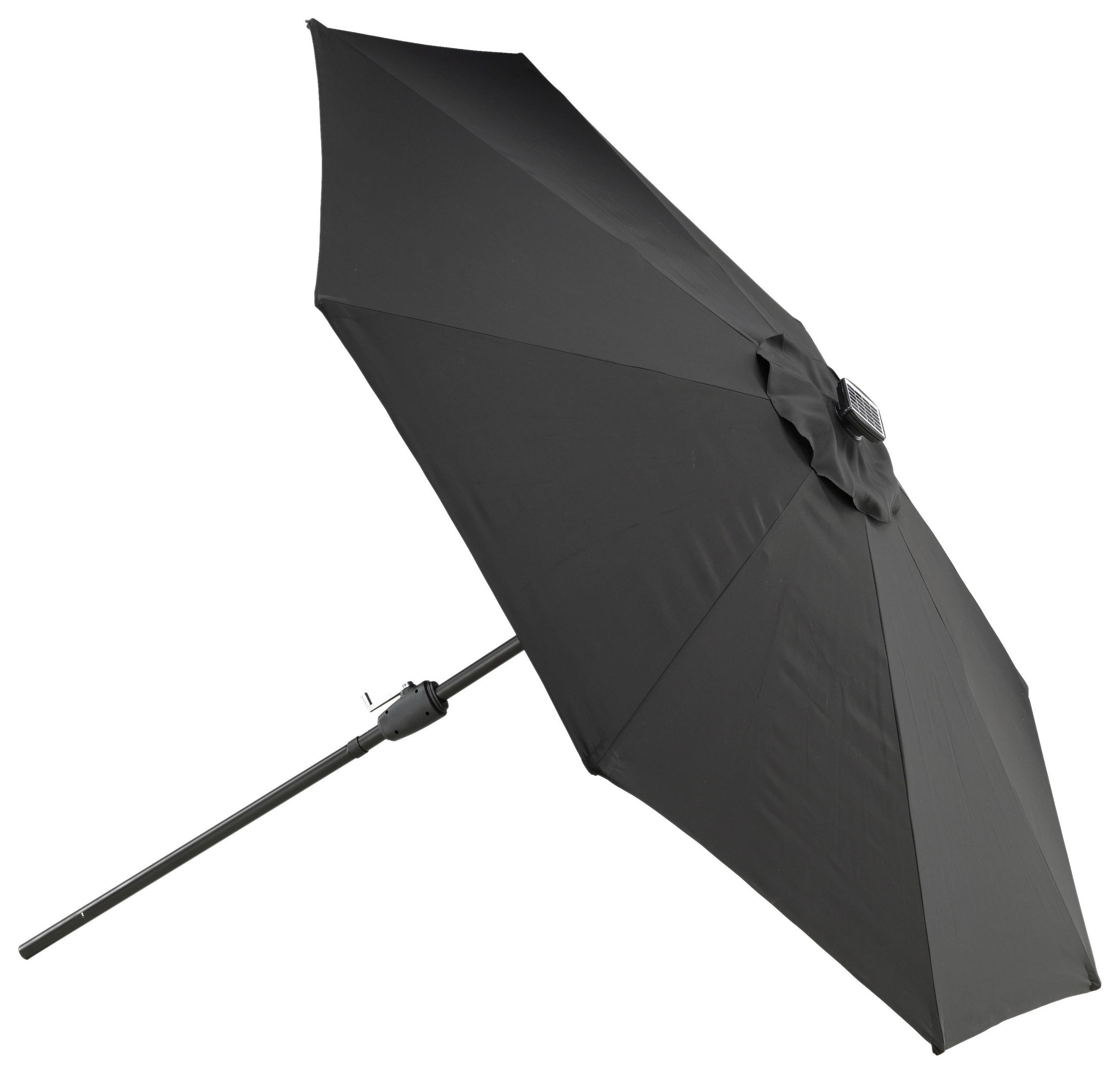 SONNENSCHIRM 270 cm  - Schwarz, KONVENTIONELL (270/241/270cm) - Gardenson