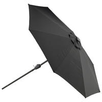 SONNENSCHIRM 270 cm  - Schwarz, KONVENTIONELL (270/241/270cm) - Gardenson