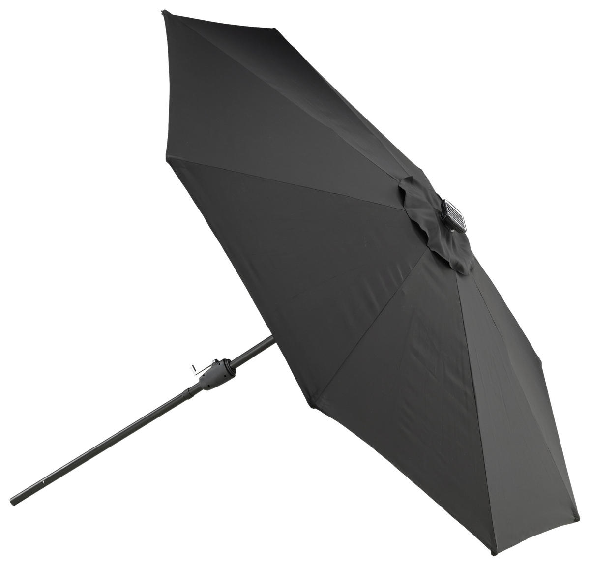 SONNENSCHIRM 270 cm  - Schwarz, KONVENTIONELL (270/241/270cm) - Gardenson
