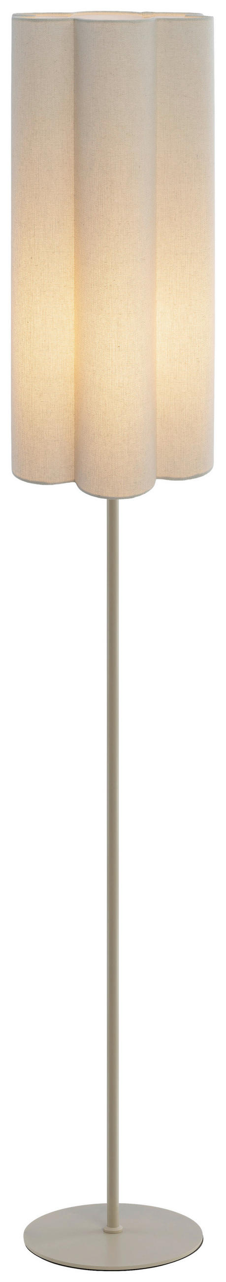 STEHLEUCHTE 25/150 cm  - Beige, Trend, Kunststoff/Textil (25/150cm) - Novel
