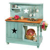 MATSCHKÜCHE ADVENTURER STAR Holz, Metall Petrol, Braun  - Petrol/Braun, Basics, Holz/Metall (80/40/90cm) - MUDDY BUDDY
