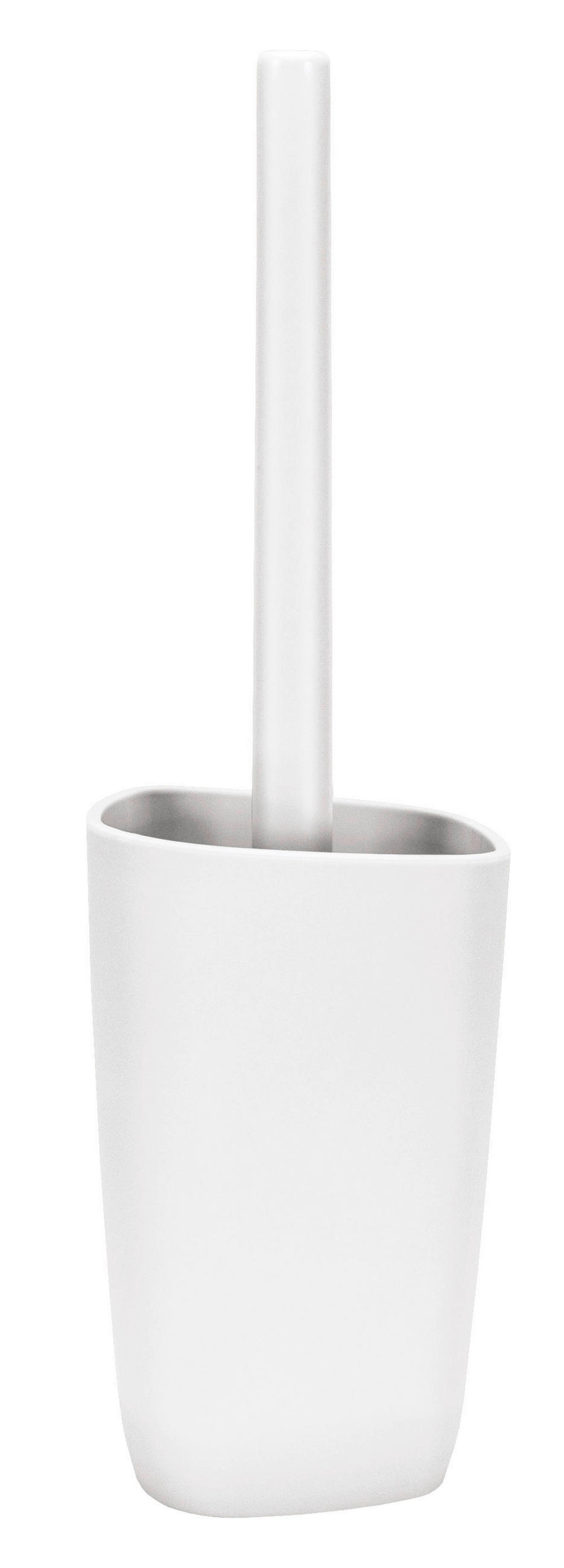 WC SADA - ŠTĚTKA A DRŽÁK - bílá, Konvenční, plast (13/32cm) - Kleine Wolke