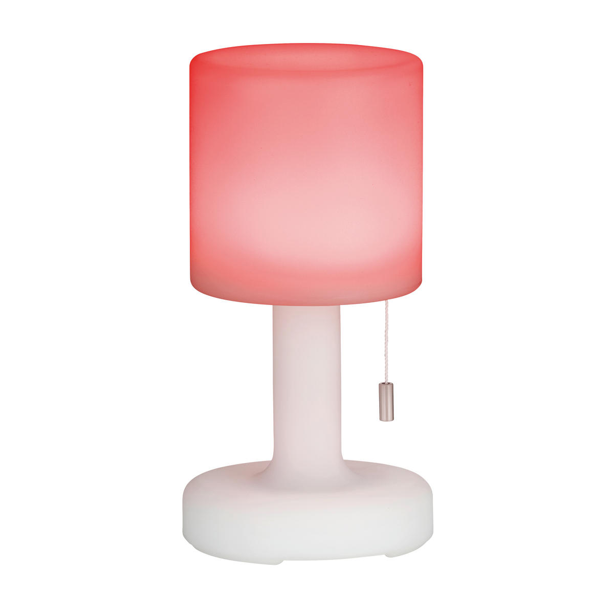 AKKU-TISCHLEUCHTE Termoli 2er Set 13/25 cm   - Weiß, KONVENTIONELL, Kunststoff (13/25cm)