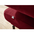 ECKSOFA in Chenille Rot  224/305 cm  - Rot/Schwarz, Design, Textil/Metall (224/305cm) - Dieter Knoll