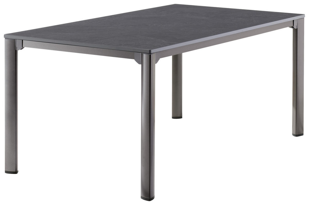 GARTENTISCH Metall Anthrazit rechteckig  - Anthrazit/Grau, Basics, Metall (165/95/74cm) - Sieger