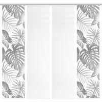 FLÄCHENVORHANG  4 Stück  blickdicht  60/260 cm   - Hellgrau/Weiß, Natur, Textil (60/260cm)