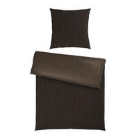 WENDEBETTWÄSCHE STRIPES DK Satin 155/220 cm  - Braun, Design, Textil (155/220cm) - Dieter Knoll