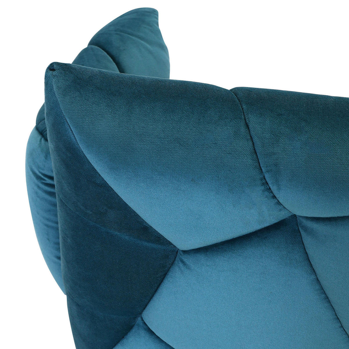 STOL MED ARMSTÖD velour  - turkos/svart, Design, metall/textil (68/88/66cm) - Landscape