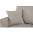 ECKSOFA Sandfarben Velours  - Sandfarben/Schwarz, KONVENTIONELL, Holz/Textil (244/159cm) - Carryhome