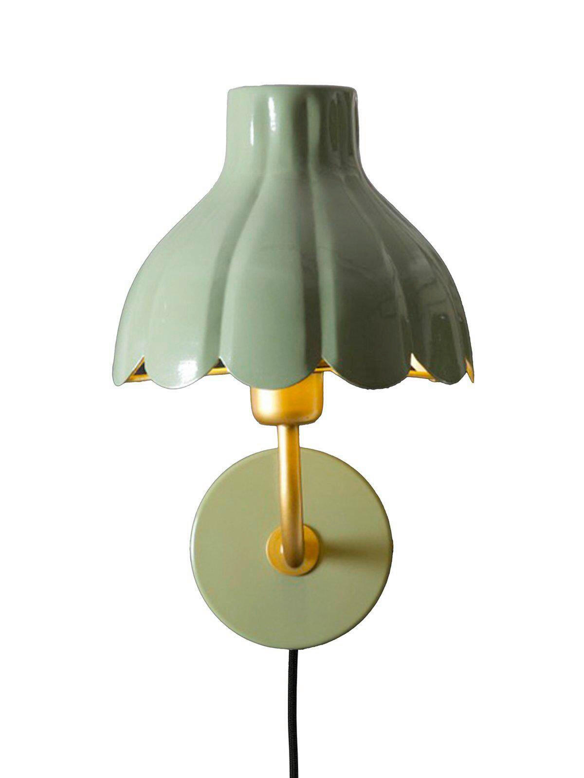 WANDLEUCHTE Wells 21/35/31 cm  - Grün, LIFESTYLE, Metall (21/35/31cm) - PR Home