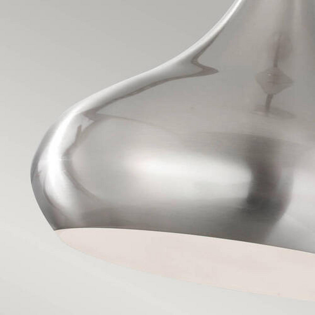 VISEČA SVETILKA  Elstead Beso      25.4/30.3 cm      E27 - barve nerjavečega jekla, Design, kovina (25.4/30.3cm) - Elstead Lighting