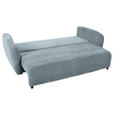 SCHLAFSOFA Flachgewebe Blau  - Blau/Schwarz, KONVENTIONELL, Kunststoff/Textil (250/74/108cm) - Carryhome