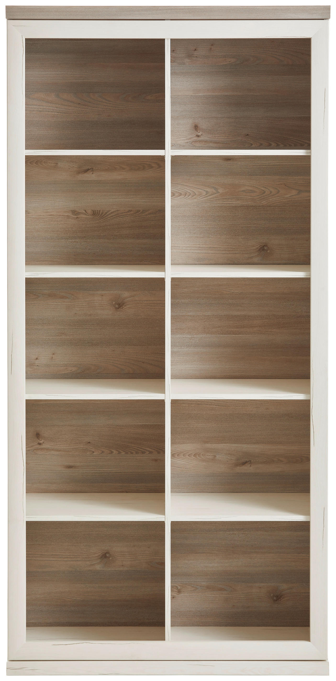 REGAL Grau, Weiß - Weiß/Grau, Design, Holzwerkstoff (100/209/43cm) - Hom`in