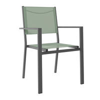 STAPELSESSEL Aluminium Anthrazit, Grün  - Anthrazit/Grün, Design, Textil/Metall (57/88/58cm) - Ambia Garden
