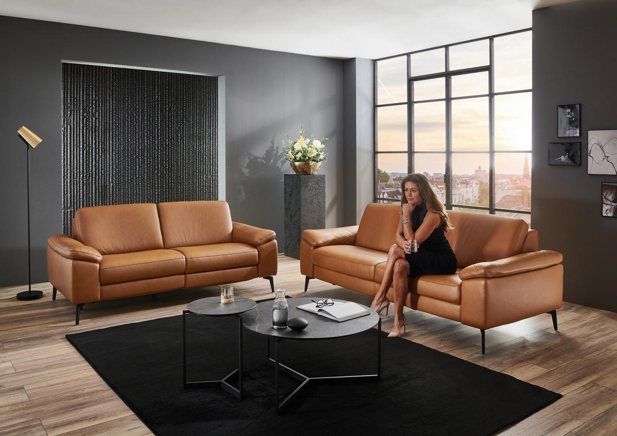 Valdera 3SITZERSOFA in Echtleder Cognac online kaufen XXXLutz.ch
