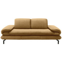 2-SITZER-SOFA Webstoff Messingfarben  - Messingfarben/Schwarz, Design, Textil/Metall (204 (264)/83 (110)/98cm) - LOOKS by W.Joop