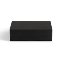 AUFBEWAHRUNGSBOX    23/31.5/9 cm  - Schwarz, Basics, Karton/Papier (23/31.5/9cm)