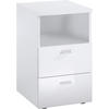 NACHTSCHRANK 35/62/40 cm  - Chromfarben/Schwarz, Basics, Holzwerkstoff/Kunststoff (35/62/40cm) - Carryhome