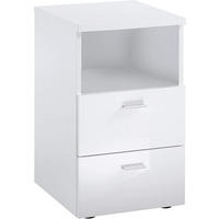 NACHTSCHRANK 35/62/40 cm  - Chromfarben/Schwarz, Basics, Holzwerkstoff/Kunststoff (35/62/40cm) - Carryhome