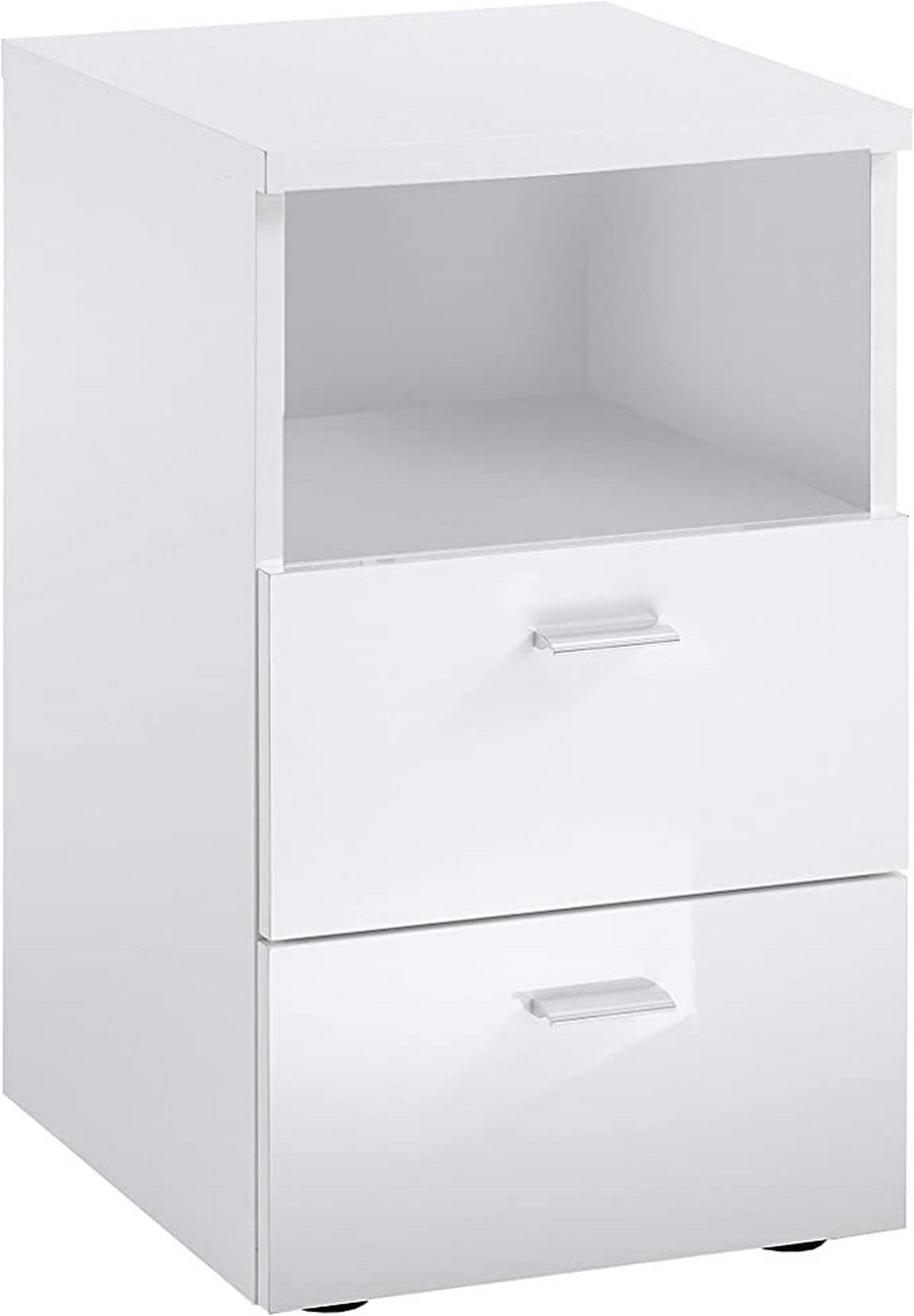 NACHTSCHRANK 35/62/40 cm  - Chromfarben/Schwarz, Basics, Holzwerkstoff/Kunststoff (35/62/40cm) - Carryhome