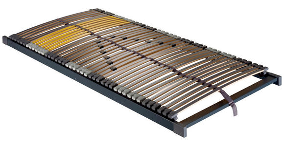 LATTENROST 100/220 cm  - Anthrazit/Gelb, Basics, Holz/Kunststoff (100/220cm) - Novel