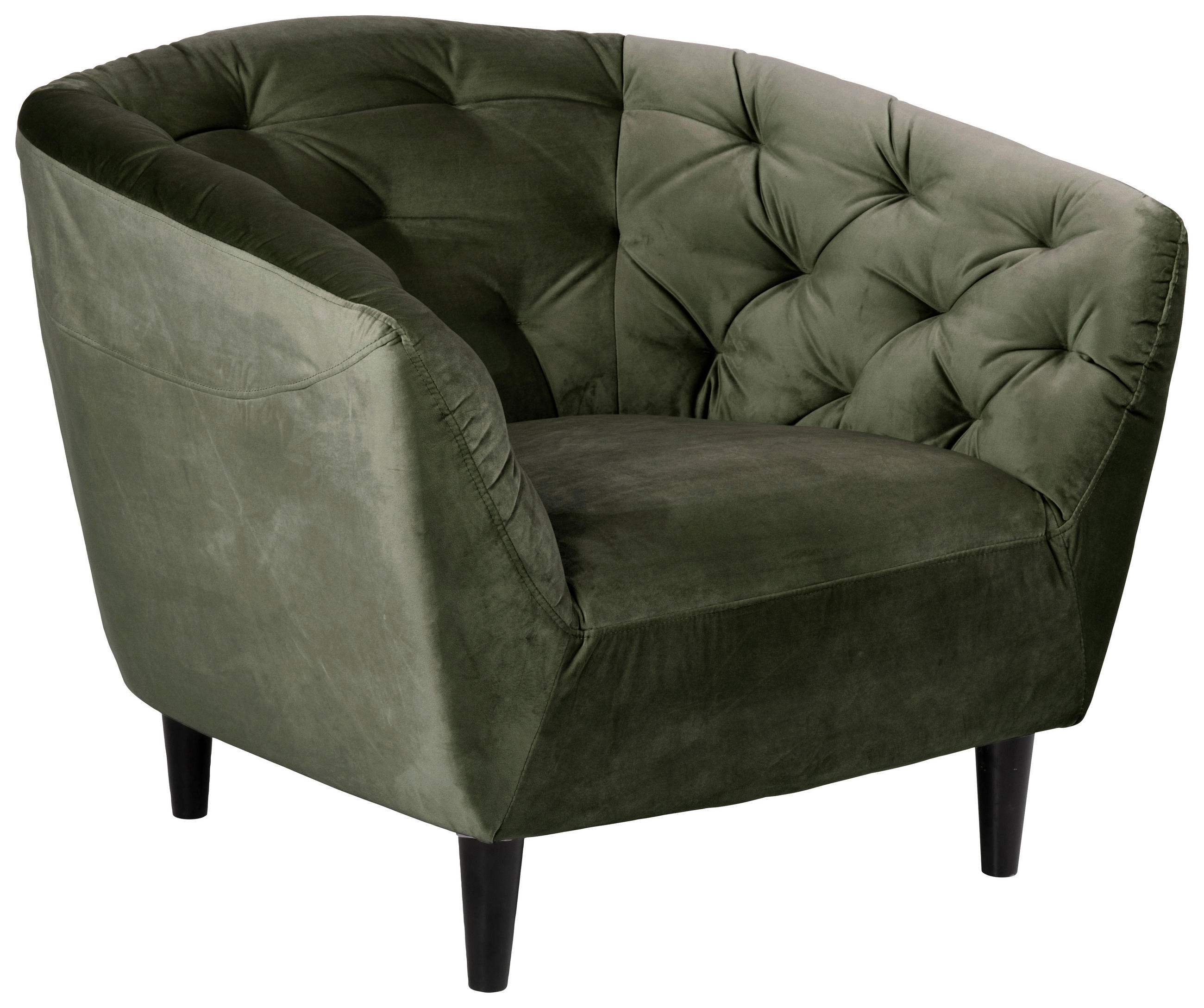 Ambia Home Chesterfield-Sessel Dunkelgrün 97x79x83 cm