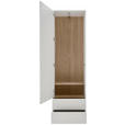 GARDEROBENSCHRANK  in 60/196/39 cm  - Weiß, Design, Holz (60/196/39cm) - Johann Jakob