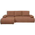 ECKSOFA  in Webstoff Dunkelorange  - Dunkelorange/Schwarz, KONVENTIONELL, Kunststoff/Textil (162/282cm) - Carryhome