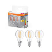 LED-FILAMENT-LEUCHTMITTEL   E14 4 W 470 lm  - Klar, Basics, Glas (4,5/8,4cm) - Osram
