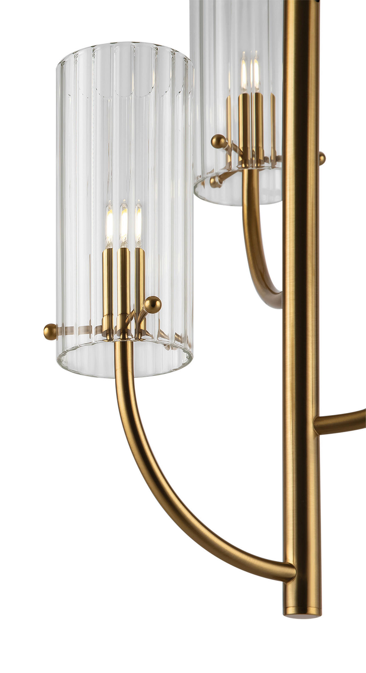 PENDELLEUCHTE 35/48,9/35 cm   - Messingfarben, Trend, Glas/Metall (35/48,9/35cm) - MAYTONI