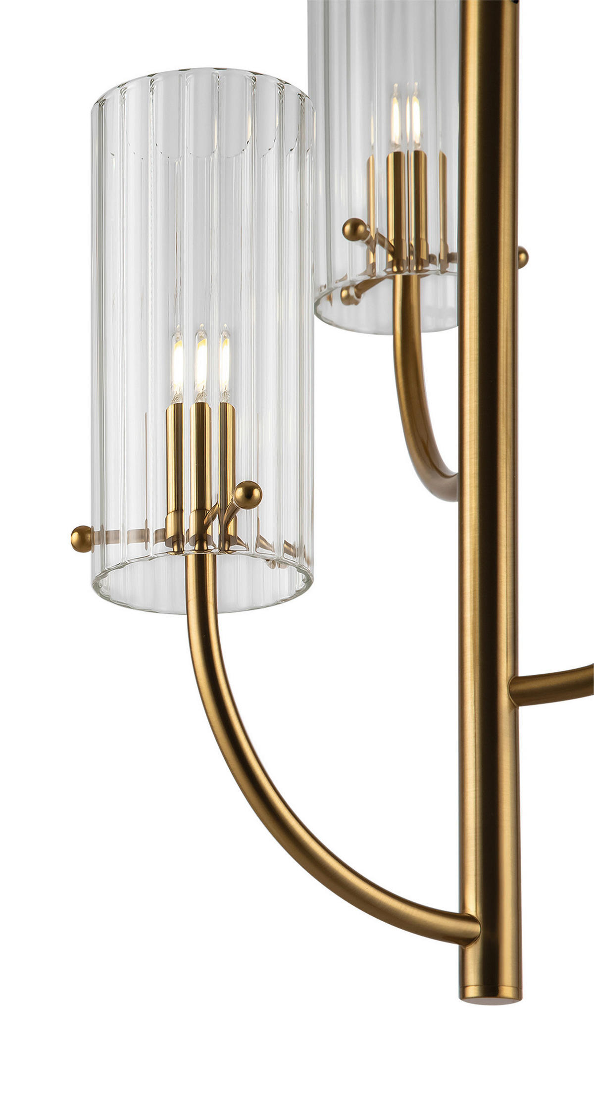 PENDELLEUCHTE  35/48,9/35 cm   - Messingfarben, Trend, Glas/Metall (35/48,9/35cm) - MAYTONI