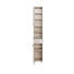SEITENSCHRANK Buchefarben - Chromfarben/Buchefarben, Design, Holzwerkstoff/Kunststoff (30/185/35cm) - Carryhome
