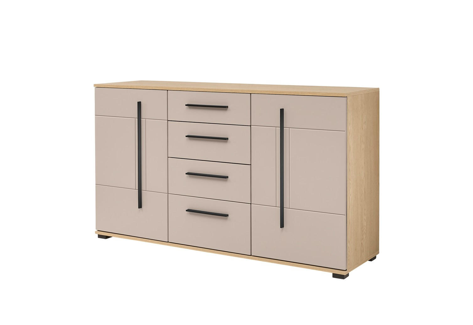 SIDEBOARD  150/86/42 cm 4 Schublade(n)  - Kaschmir/Eichefarben, Design, Holzwerkstoff/Kunststoff (150/86/42cm) - Livetastic