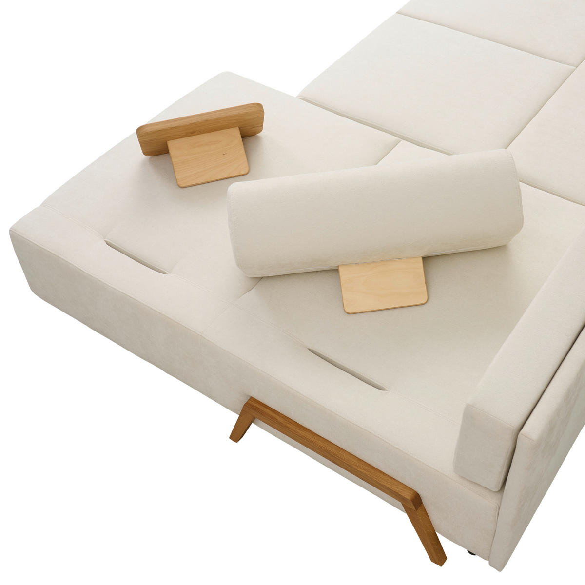 ROHOVÁ SEDAČKA, textil,  - přírodní barvy, Natur, dřevo/textil (287/183cm) - Niels Andersson