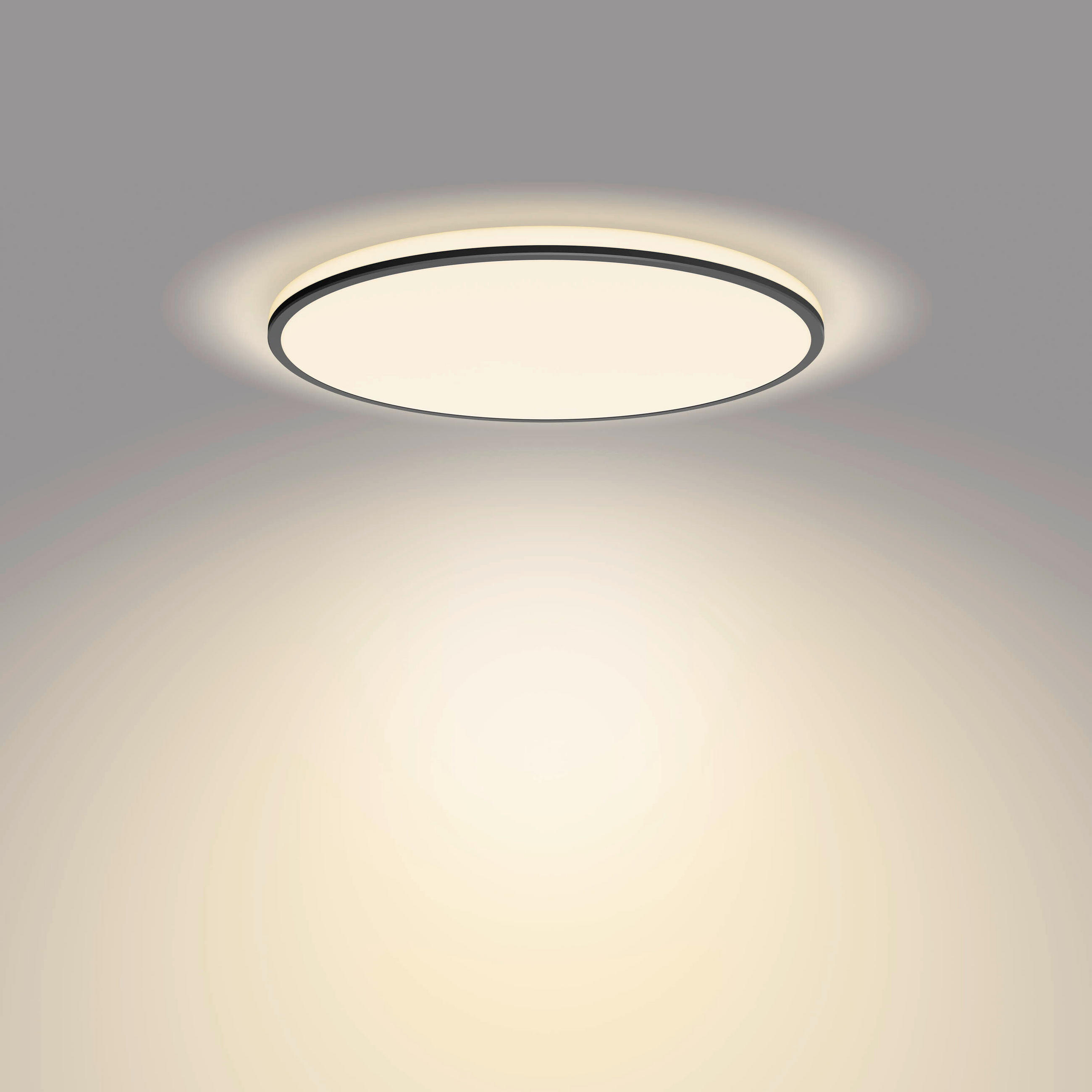 LED-DECKENLEUCHTE Ozziet 4,5/40/4,5 cm   - Schwarz, Basics, Metall (4,5/40/4,5cm)